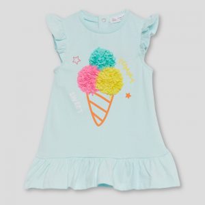 Vestido helado petalos.