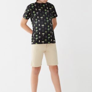 Camiseta Palmeras negra.