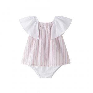 Vestido ceremonia bebe rayas