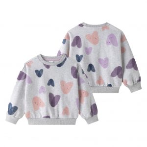 Sudadera corazones de colores