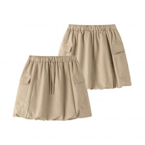 Falda de sarga globo.