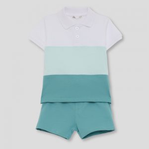 Conjunto polo y pantalón corto niño.