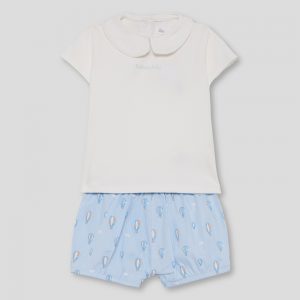 Conjunto Camiseta y Ranita Bebe Niño.