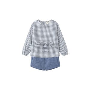 Conjunto blusa y ranita micropana