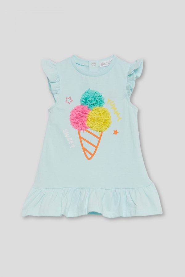 Vestido helado petalos.