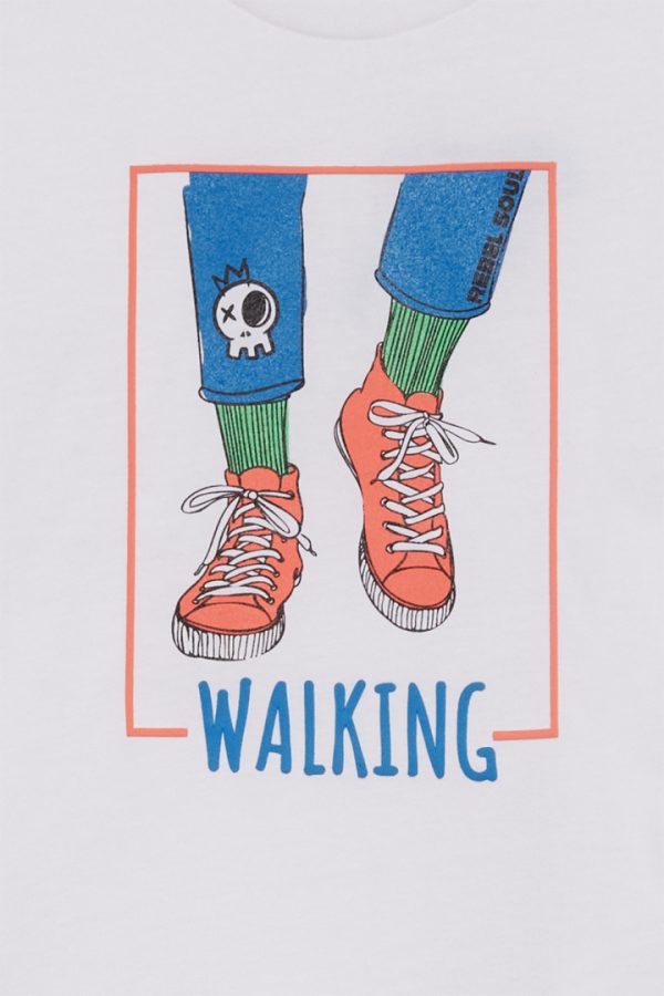 Camiseta Zapatillas Walking. - Imagen 2