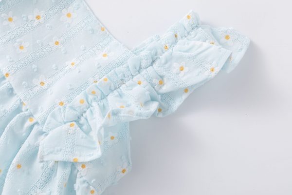 Vestido celeste margaritas. - Imagen 4