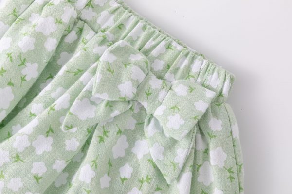 Braguita falda verde flores. - Imagen 3