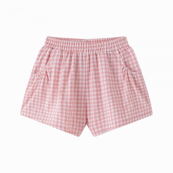 Conjunto vichy rosa pastel. - Imagen 4