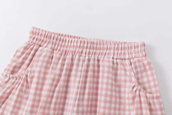 Conjunto vichy rosa pastel. - Imagen 7