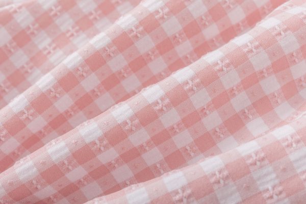 Conjunto vichy rosa pastel. - Imagen 5