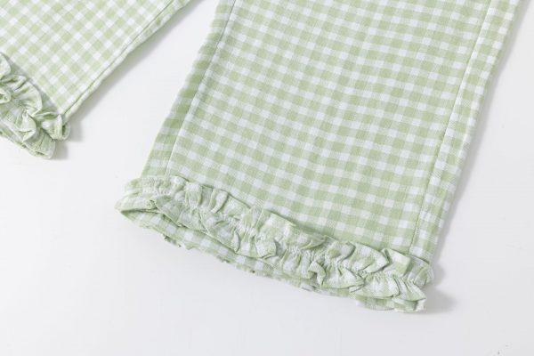 Conjunto vichy verde agua. - Imagen 3