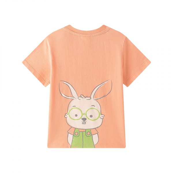 Camiseta naranja conejito. - Imagen 2