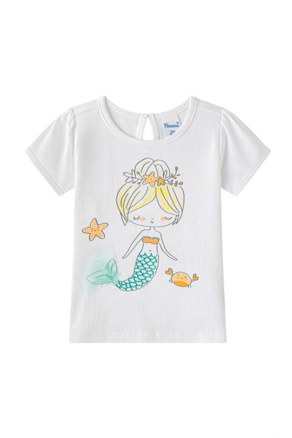 Camiseta sirenita cola tul.