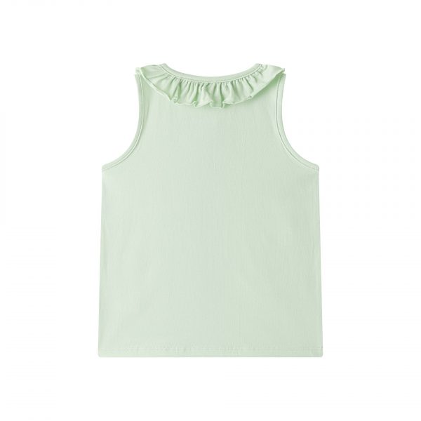 Camiseta verde flores tul. - Imagen 3