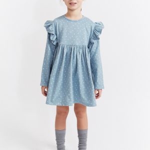 Vestido algodón lunares.