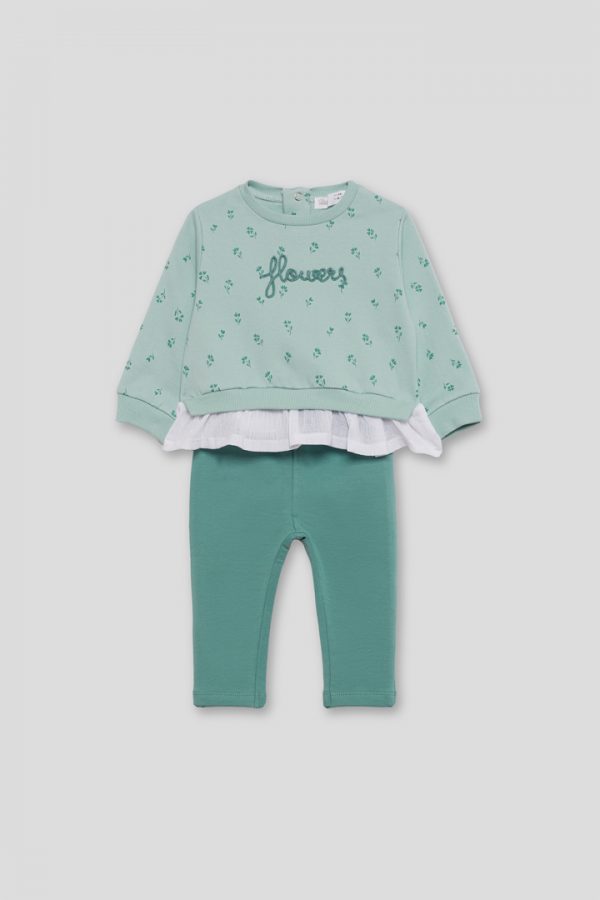 Conjunto sudadera y leggin flowers. - Imagen 2