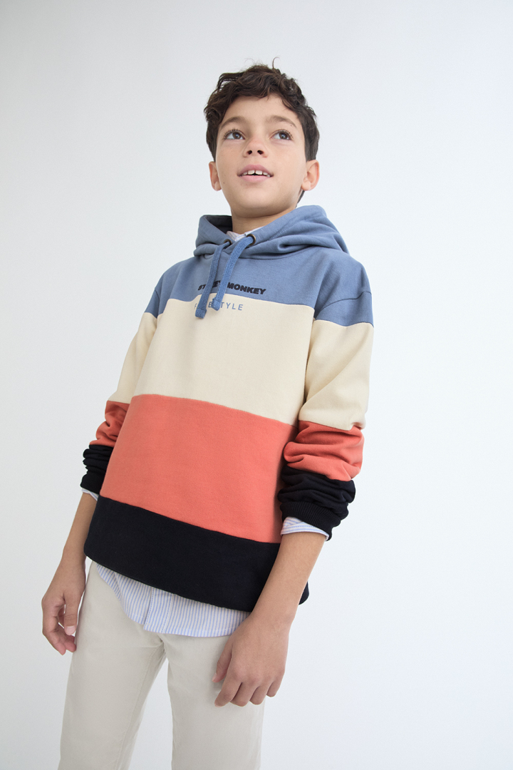 Sudadera De Franjas Anchas.